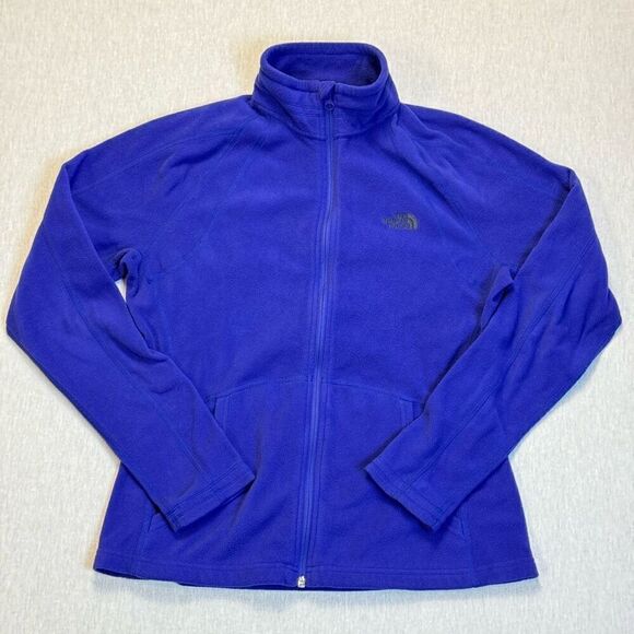 The North Face Women’s Fleece Purple Jacket Sz M - Picture 2 of 9